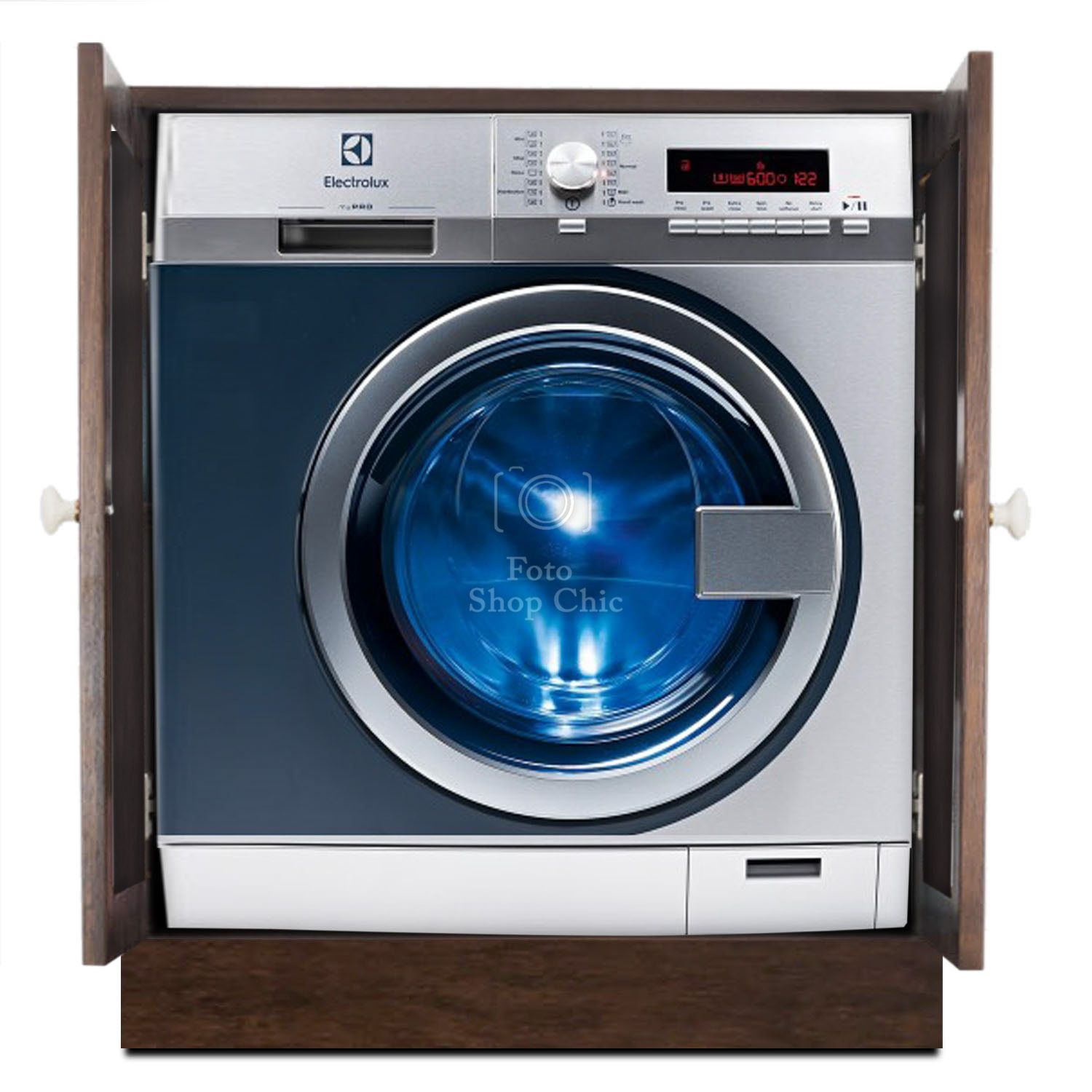COMO - Mobile per lavatrice in stile moderno - 183x64x30 - 2 ante+