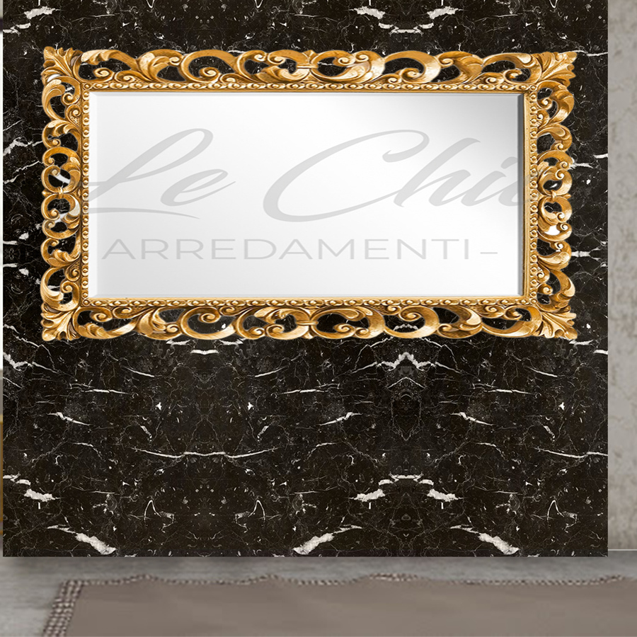 Specchio traforato oro in stile Barocco Pizzo 180x80 - Le Chic Arredamenti